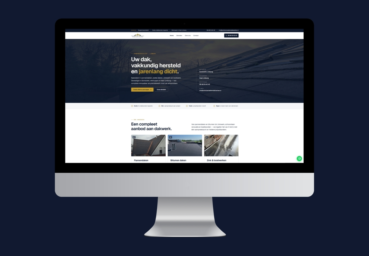 Schrijnemaekersdakwerken website